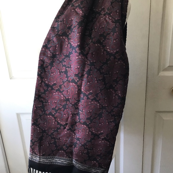 Vintage Italian Silk and Wool Scarf - Picture 6 of 8